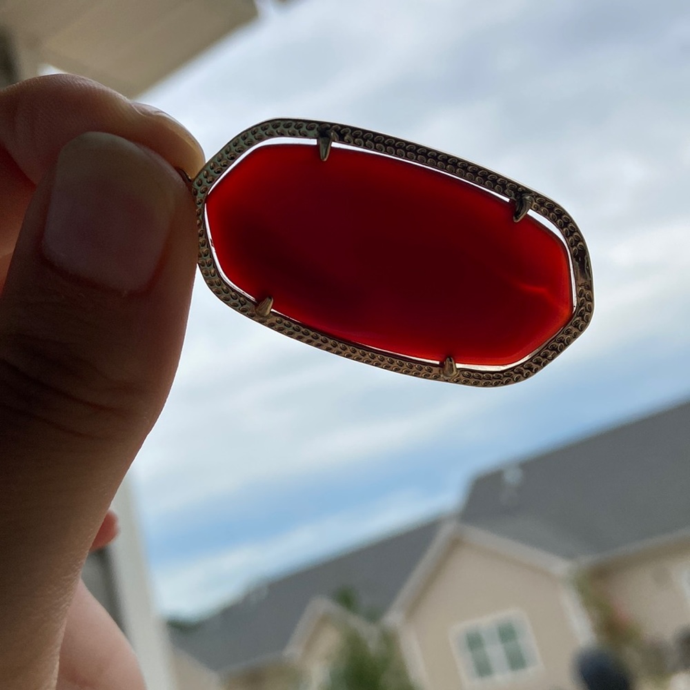 Single Carnelian Agate Kendra Scott Earring